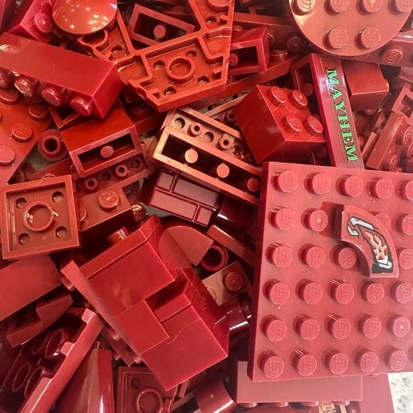 Lego Dark Red Bulk Lot rare scares pieces - Picture 4 of 12